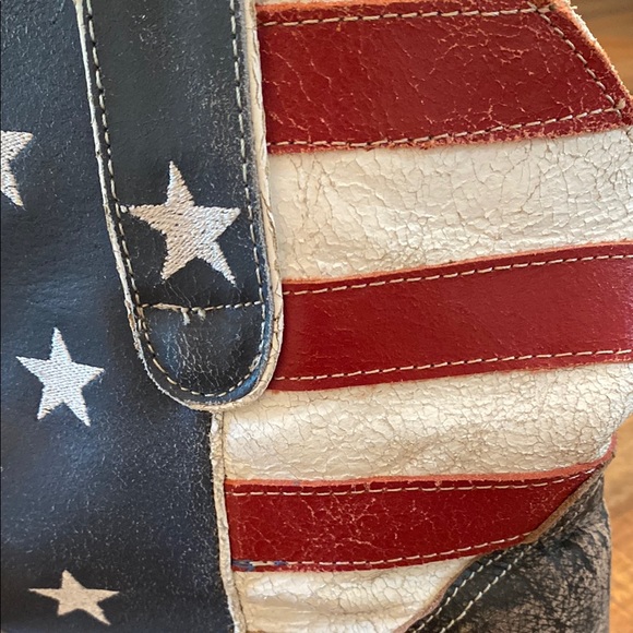 Vintage Inspired American Flag Roper Ankle height Cowboy Boots Sz 9 - Picture 8 of 9